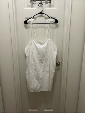 Monki Cream Slip Dress with Spaghetti Straps